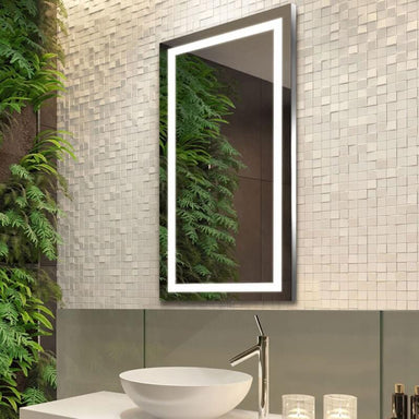 Led Mirrored Cabinet Corner View