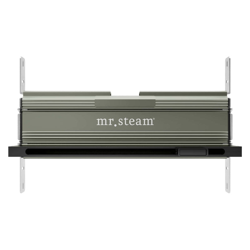 Linear 16 Inch Steamhead with AromaTherapy Reservoir in Matte Black