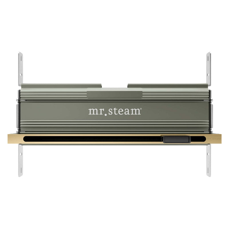 Linear 16 Inch Steamhead with AromaTherapy Reservoir in Satin Brass