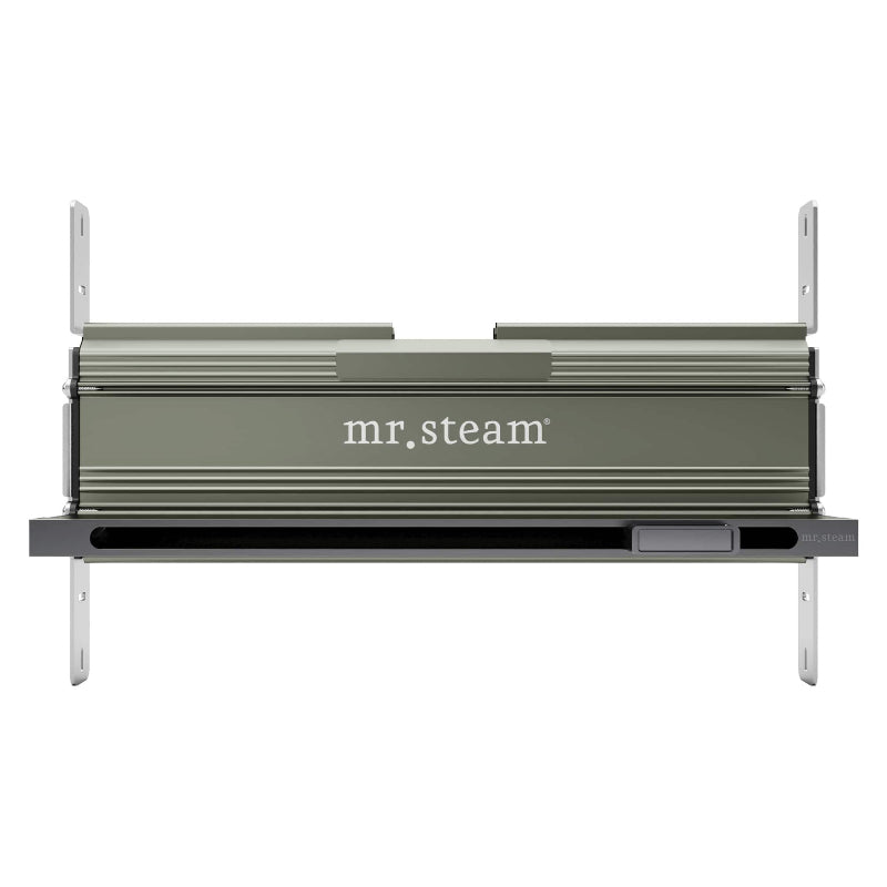 Linear 16" Steamhead with AromaTherapy Reservoir in Satin Steel