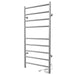 Linear 18 x 40 Inch Towel Warmer in Brushed Nickel Plug in Side View