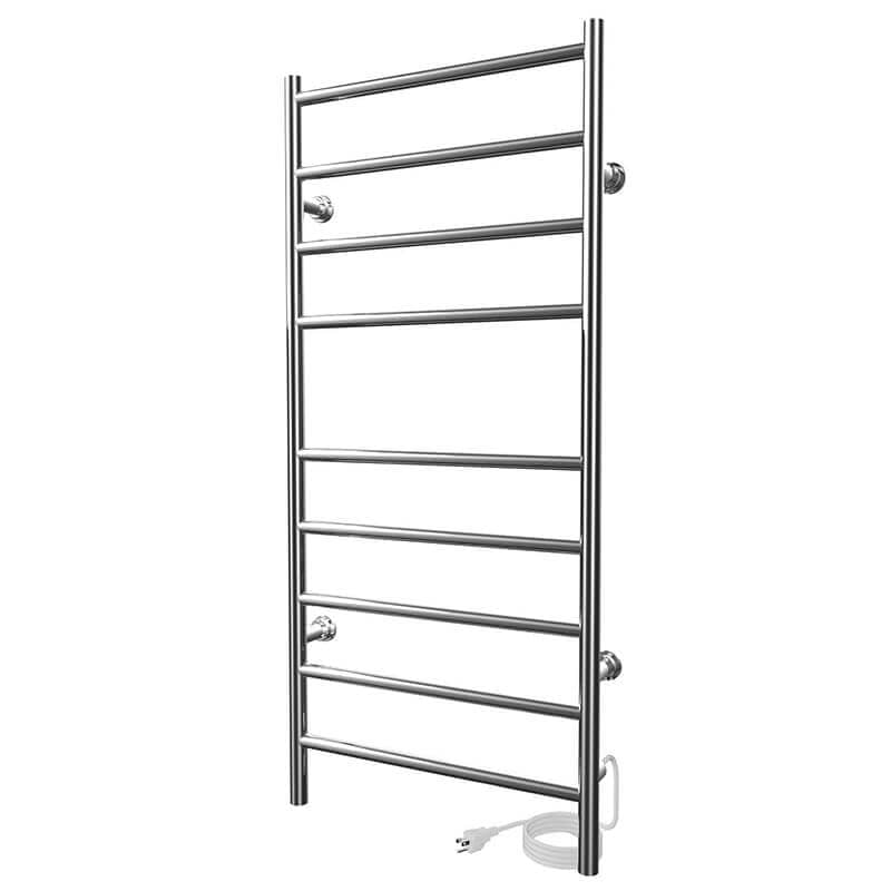 Linear 18 x 40 Inch Towel Warmer in Chrome Plug in Side View