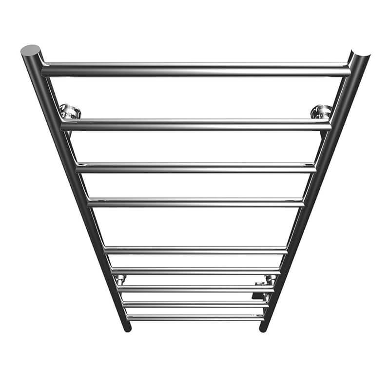 Linear 18" x 40" Towel Warmer in Chrome Hardwired Top View