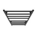 Linear 18" x 40" Towel Warmer in Matte Black Hardwired Top View