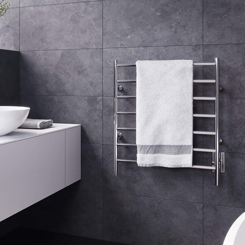 Linear 24" x 27" Towel Warmer Front View Lifestyle