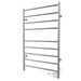 Linear 24 x 40 Inch Towel Warmer in Brushed Nickel Plug in Side View