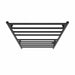 Linear 24" x 40" Towel Warmer in Matte Black Hardwired Top View