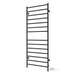 Linear 24" x 60" Towel Warmer in Matte Black Plug in Side View