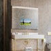Loft Led Lighted Mirror Tv Corner View Facing Right