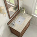 Lorelai 36 Inch Single Vanity in Mid Century Acacia With Tajnar Eclos Top