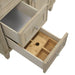 Lorelai 36 Inch Single Vanity in Whitewashed Oak Top View Drawers