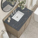 Lorelai 36 Inch Single Vanity in Whitewashed Oak With Parisien Bleu Silestone Top