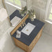 Lorelai 36" Single Vanity in Light Natural Oak With Charcoal Soapstone Silestone Top