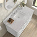 Lorelai 48 Inch Single Vanity in Bright White With Eternal Jasmine Pearl Silestone Top