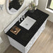 Lorelai 48 Inch Single Vanity in Bright White With Phantome Eclos Top