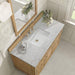 Lorelai 48 Inch Single Vanity in Light Natural Oak With Eternal Jasmine Pearl Silestone Top