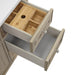 Lorelai 48 Inch Single Vanity in Whitewashed Oak Top View Drawer