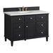 Lorelai 48" Single Vanity in Black Onyx Corner View With Countertop