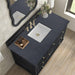 Lorelai 48" Single Vanity in Black Onyx With Charcoal Soapstone Silestone Top