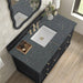 Lorelai 48" Single Vanity in Black Onyx With Parisien Bleu Silestone Top