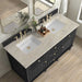 Lorelai 60" Double Vanity in Black Onyx With Tajnar Eclos Top