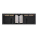 Lorelai 72" Double Vanity in Black Onyx Top View