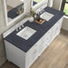 Lorelai 72" Double Vanity in Bright White With Charcoal Soapstone Silestone Top
