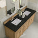 Lorelai 72" Double Vanity in Light Natural Oak With Phantome Eclos Top