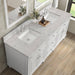 Lorelai 72 Inch Double Vanity in Bright White With Eternal Jasmine Pearl Silestone Top