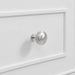 Lorelai 72 Inch Double Vanity in Bright White With Satin Nickel Knob