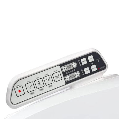 lotus ats 500 bidet toilet seat side panel up close