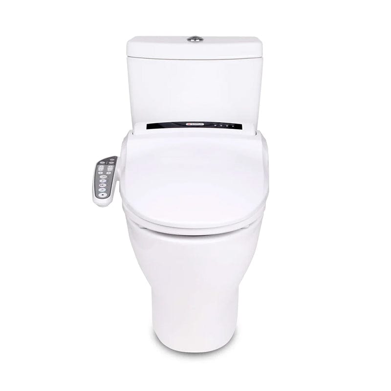 lotus ats 908 bidet toilet seat front view close lid