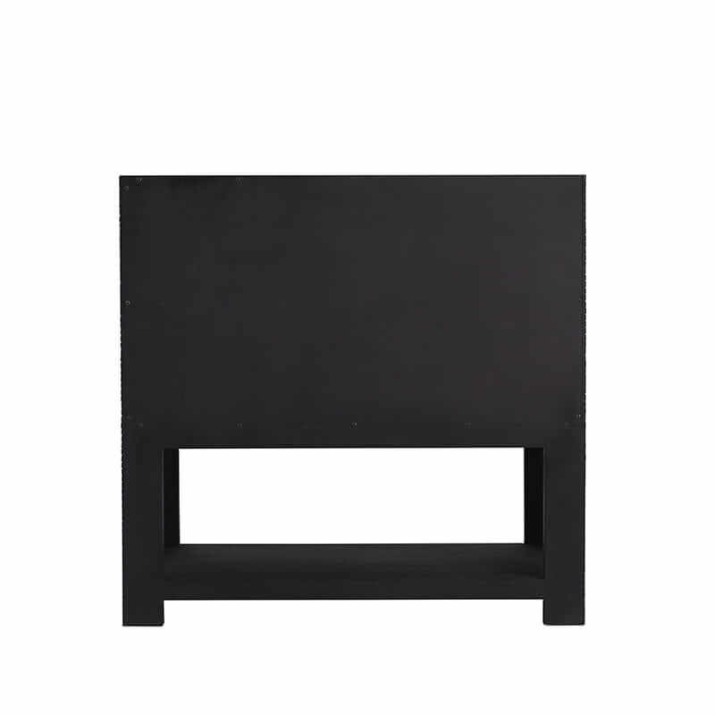 Lucian 36" Double Vanity in Carbon Oak Back View