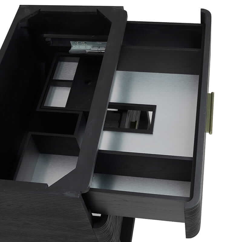 Lucian 36" Double Vanity in Carbon Oak With Drawer Boxes Feature English Dovetail Joinery