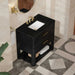 Lucian 36" Double Vanity in Carbon Oak With Phantome Eclos Widespread Top