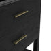 Lucian 36 Inch Double Vanity in Carbon Oak With Champagne Brass Hardware