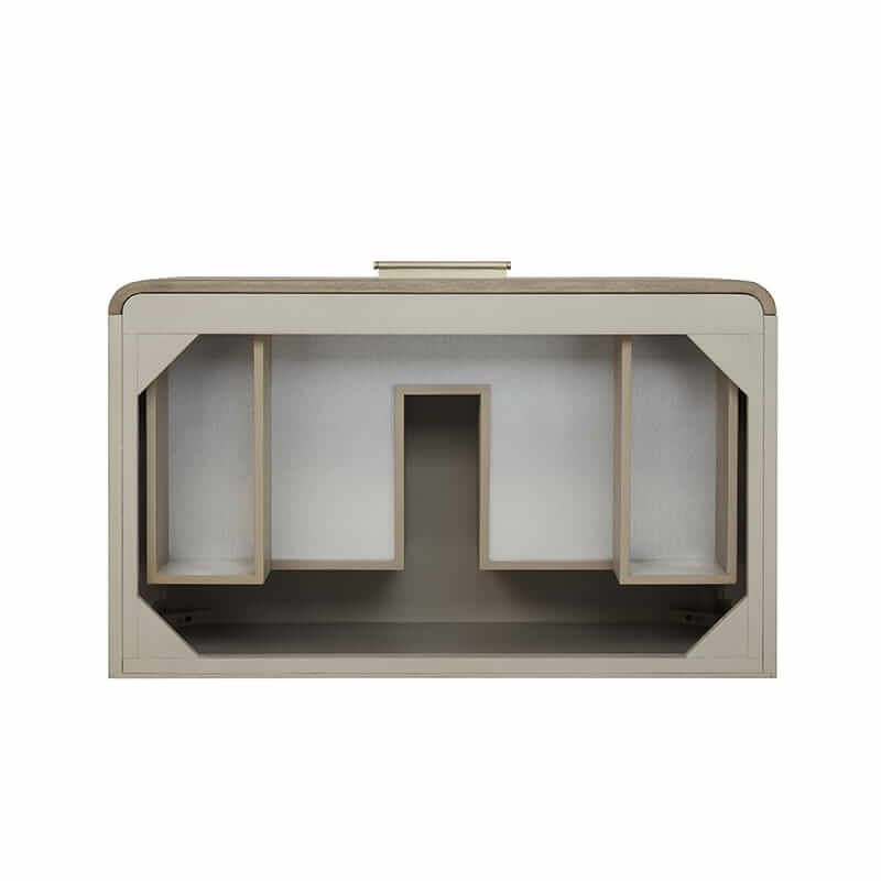 Lucian 36 Inch Double Vanity in Pebble Oak Top View