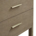 Lucian 36 Inch Double Vanity in Pebble Oak With Champagne Brass Hardware