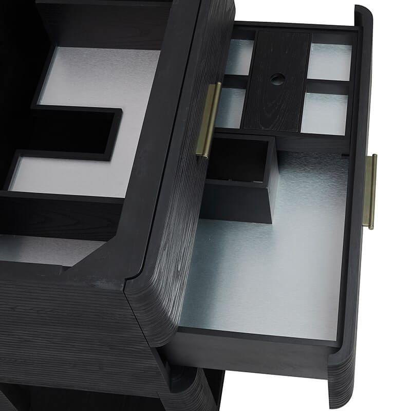 Lucian 36" Single Vanity in Carbon Oak Removable Drawer Organizer