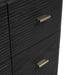 Lucian 48 Inch Single Vanity in Carbon Oak With Champagne Brass Hardware