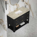 Lucian 48" Single Vanity in Carbon Oak With Tajnar Eclos Widespread Top