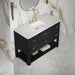 Lucian 48" Single Vanity in Carbon Oak With White Zeus Silestone Widespread Top
