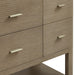 Lucian 48" Single Vanity in Pebble Oak With Champagne Brass Hardware