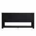 Lucian 72" Double Vanity in Carbon Oak Back View