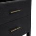 Lucian 72" Double Vanity in Carbon Oak With Champagne Brass Hardware