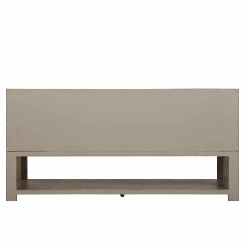 Lucian 72" Double Vanity in Pebble Oak Back View