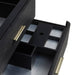 Lucian 72 Inch Double Vanity in Carbon Oak Drawer Boxes Feature English Dovetail Joinery