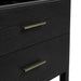 Lucian 72 Inch Double Vanity in Carbon Oak With Champagne Brass Hardware