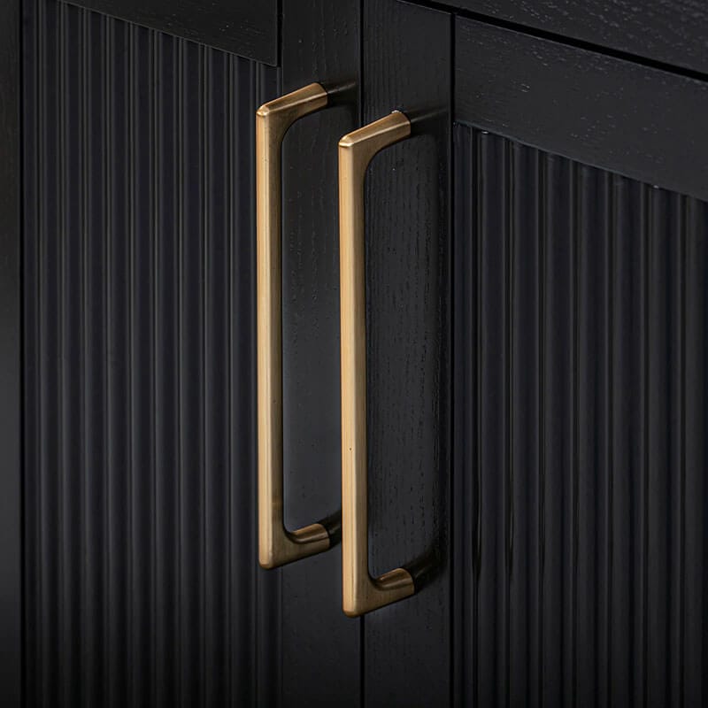 Luka 30 inch Single Vanity Black Oak Cabinet Only Hardware
