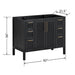 Luka 42 Single Vanity Black Oak Cabinet Only Dimension